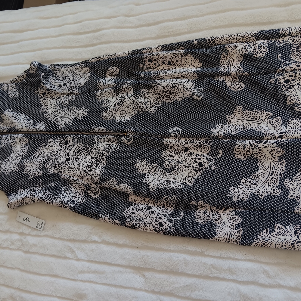 Black dress cream details size 14 - Picture 5 of 7